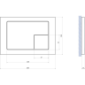 Кнопка CERSANIT CORNER пластик черный матовый 68324